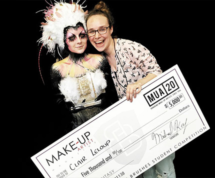 Claire Leloup de l'école de Maquillage française remportait la victoire à Londres le 5 juin 2016 !